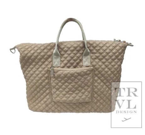 Overpacker Wheat Quilted Duffel - Gaines Jewelers