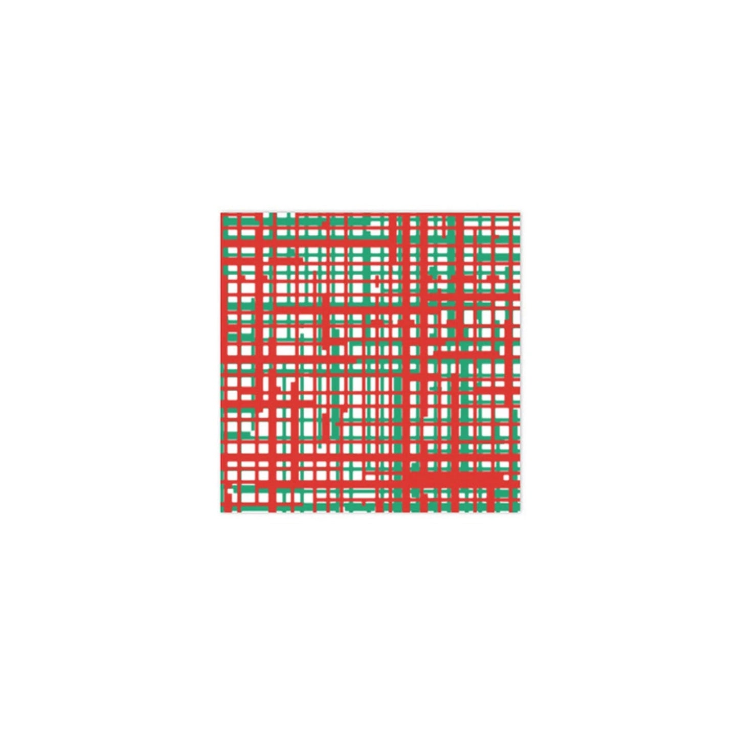 Papersoft Plaid Green & Red Cocktail Napkins - Gaines Jewelers