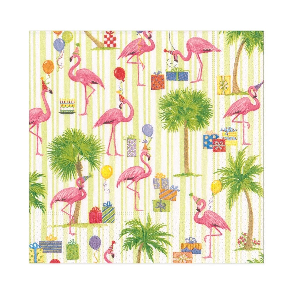 Party Flamingos Paper Luncheon Napkins - 20 Per Package - Gaines Jewelers