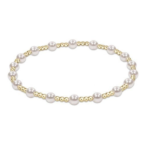 Pearl Classic Sincerity Pattern 4mm Bead Bracelet - Gaines Jewelers