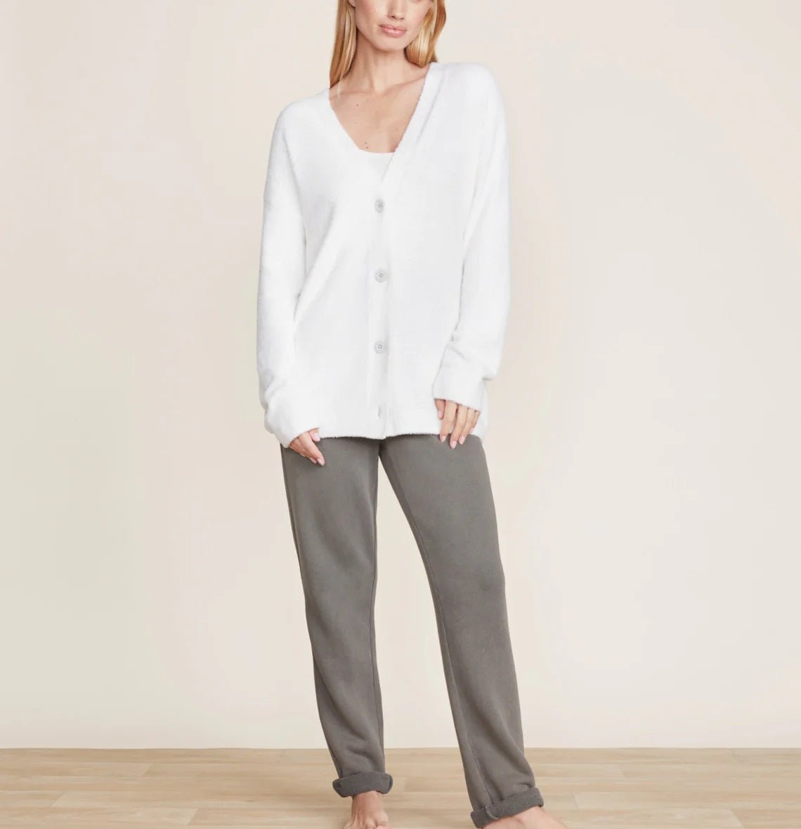 Pearl CozyChic Lite® Cable Button Cardigan - Gaines Jewelers
