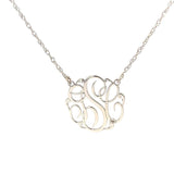 Pendant cut-out monogram medium size - Gaines Jewelers