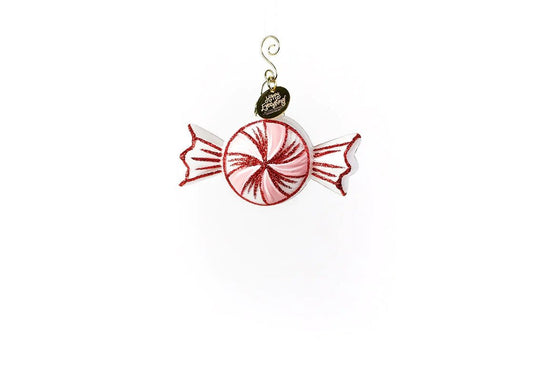 Peppermint Shaped Ornament - Gaines Jewelers