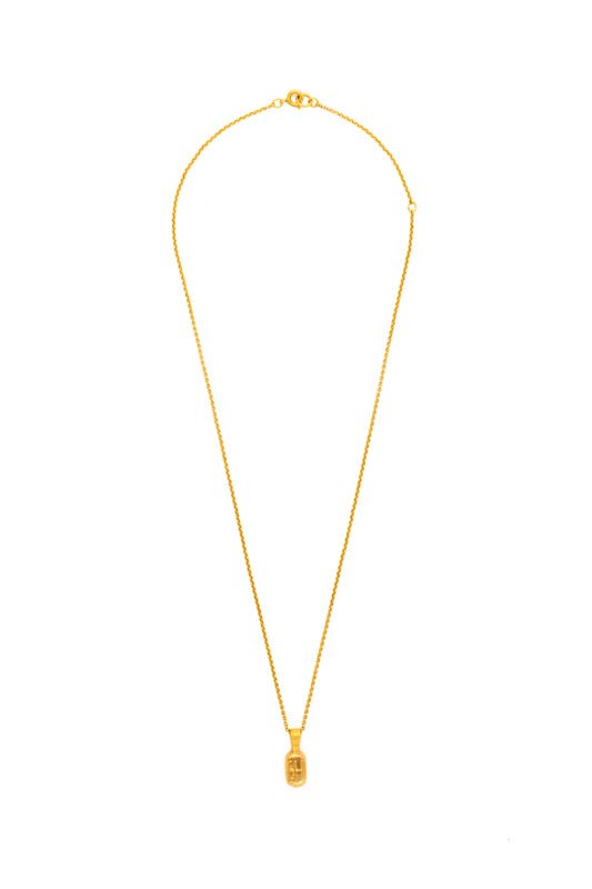 PETITE 86400 FORTUNE BUOY NECKLACE ON MICRO ROLO CHAIN - Gaines Jewelers