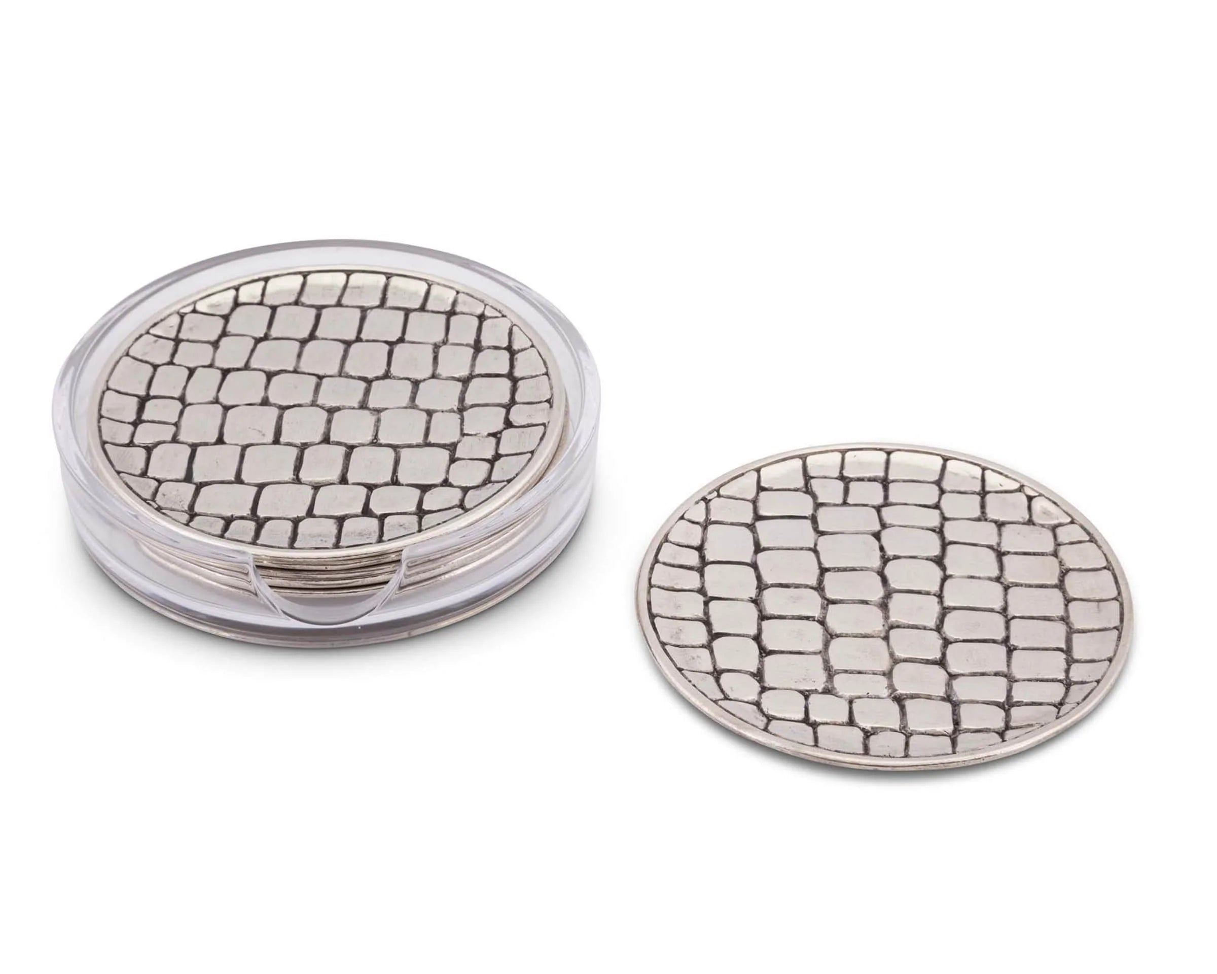 Pewter Alligator Coaster set/4 - Gaines Jewelers