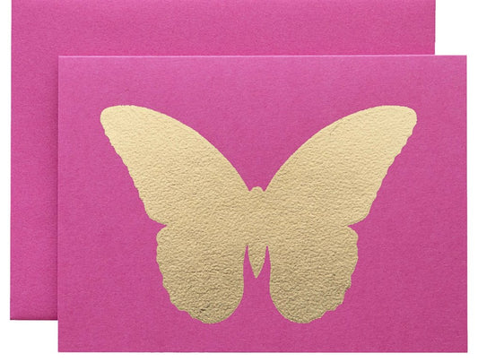 PINK BUTTERFLY CARD - Hester and Cook - Gaines Jewelers