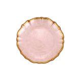 Pink Cocktail Plate Baroque Glass - Vietri - Gaines Jewelers