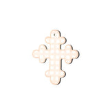 Pink Gingham 10" Cross - Gaines Jewelers