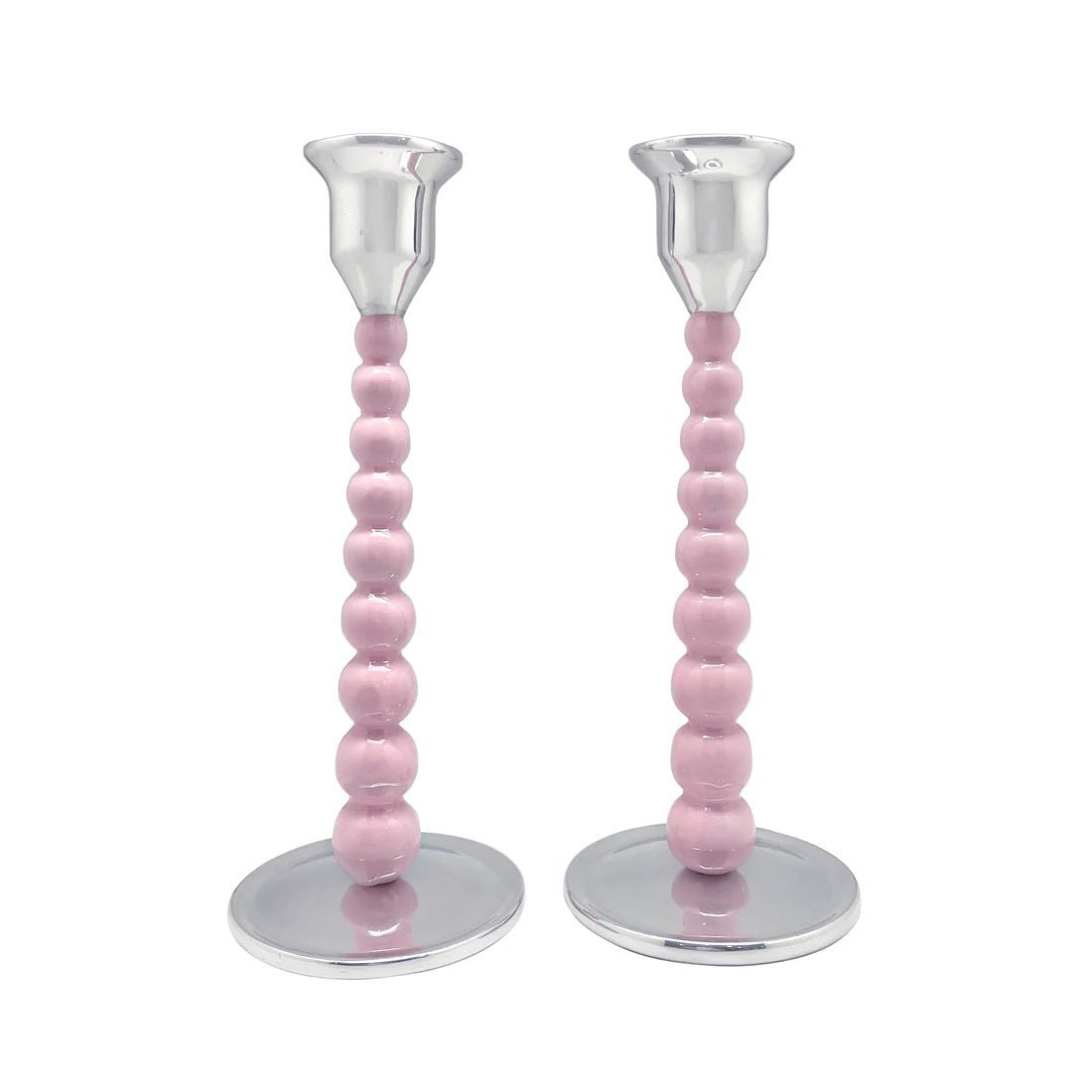 Pink Pearled Candle Holder Set - Gaines Jewelers