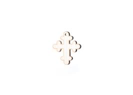 Pink Pinstripe 6" Cross - Gaines Jewelers