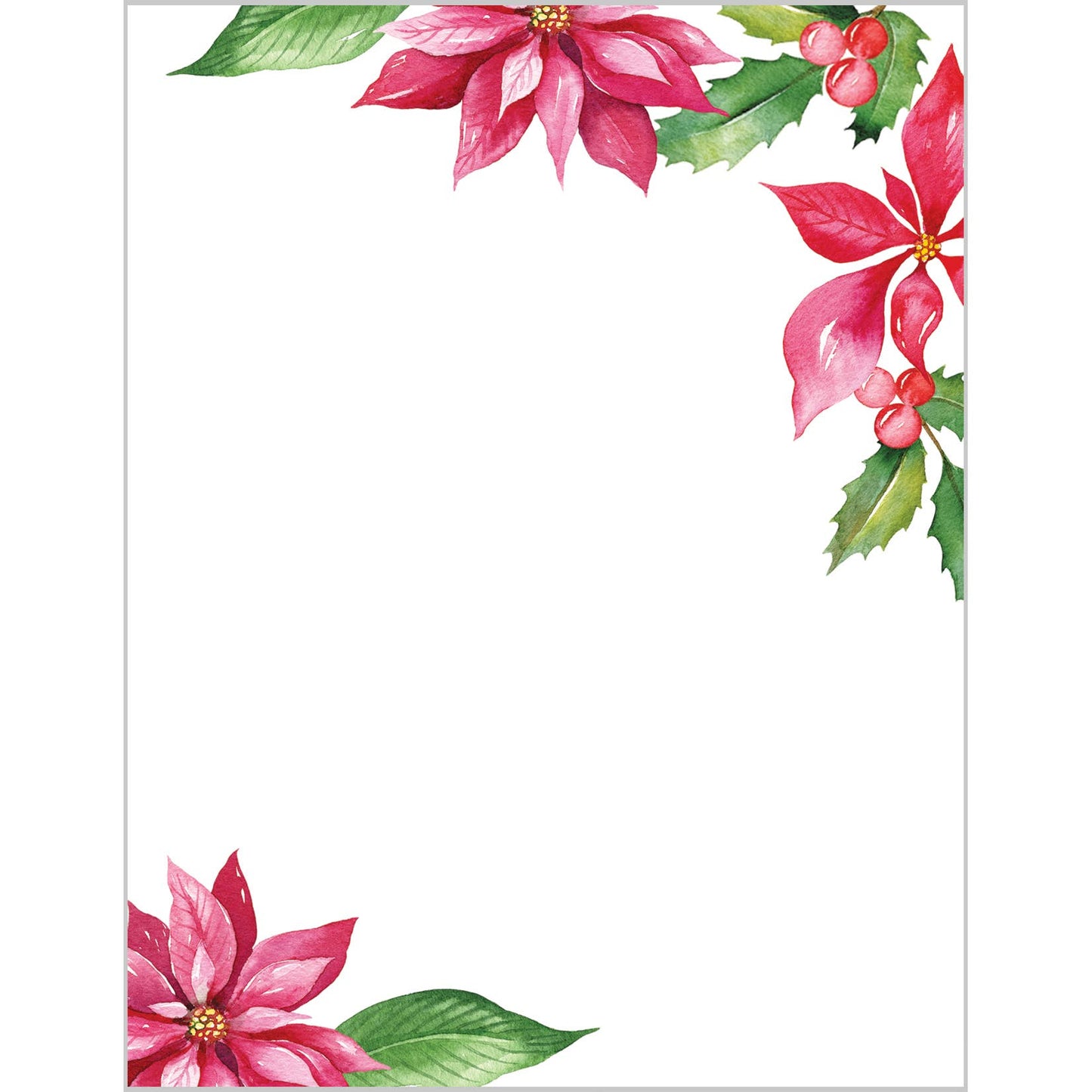 Pink Poinsettias Notepad - Gaines Jewelers