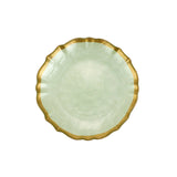 Pistachio Cocktail Plate-Baroque Glass - Gaines Jewelers