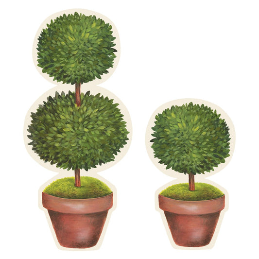 Placemat- Die-Cut Topiary Pair - Gaines Jewelers