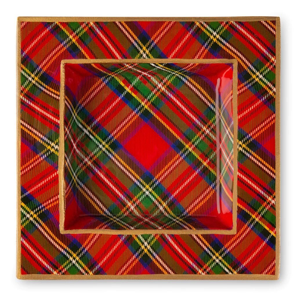 Plaid Smidge Tray Trellis Enameled - Gaines Jewelers