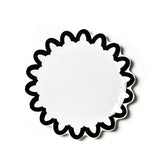 Platter Black Arabesque Trim Scallop Edge - Gaines Jewelers