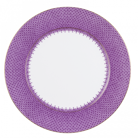 Plum Lace Service Plate - Gaines Jewelers