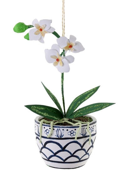 Potted Orchi Ornament - Gaines Jewelers