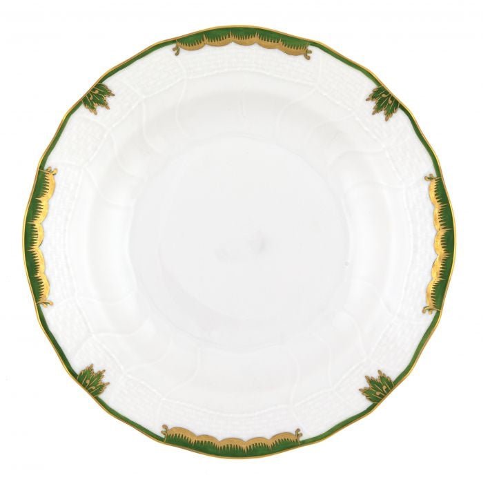 Princess Victoria Dessert Plate Dark Green - Herend - Gaines Jewelers