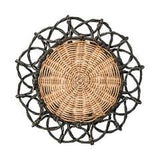 Provence Rattan Placemat - Black - Gaines Jewelers
