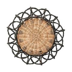 Provence Rattan Placemat - Black - Gaines Jewelers