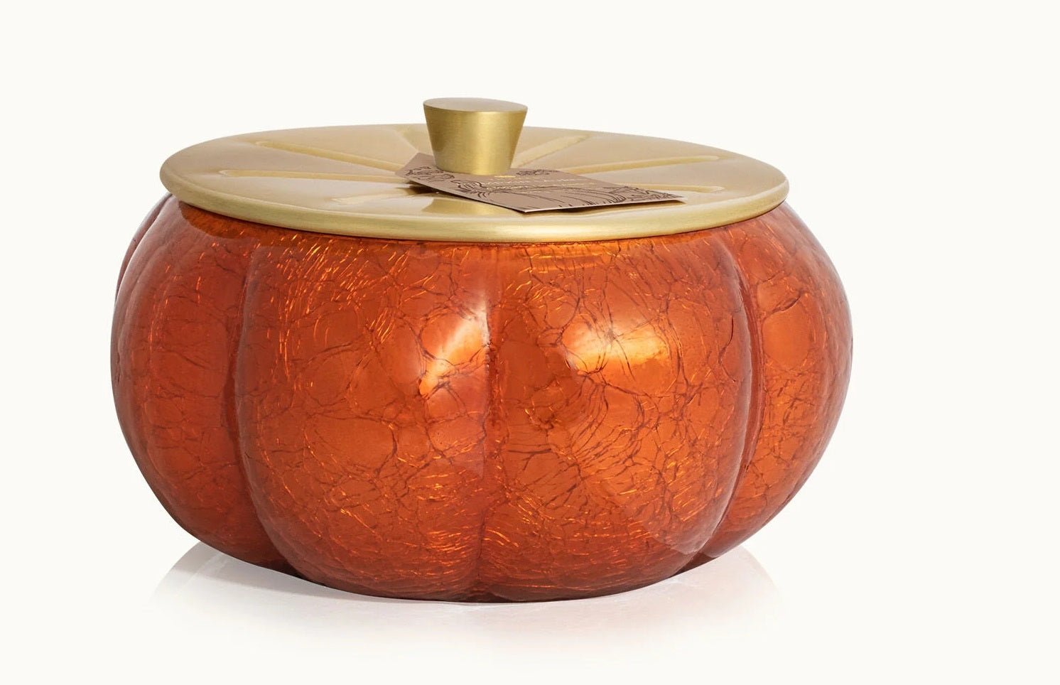 Pumpkin Laurel Poured Candle Tin, Gold Lid - Gaines Jewelers