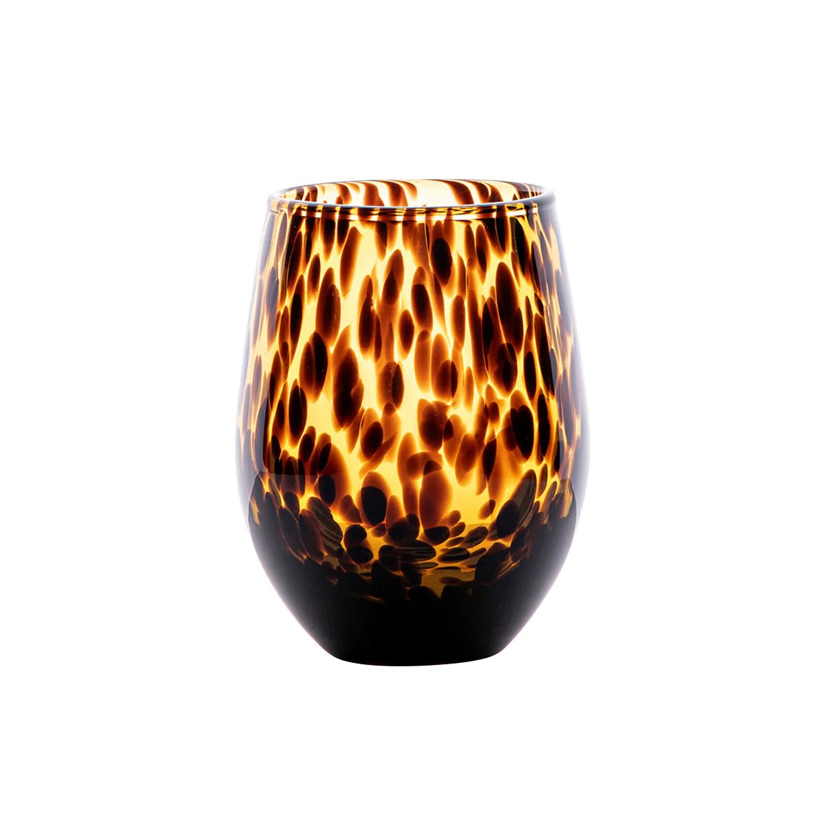 Puro Stemless Wine Glass - Tortoiseshell - Gaines Jewelers