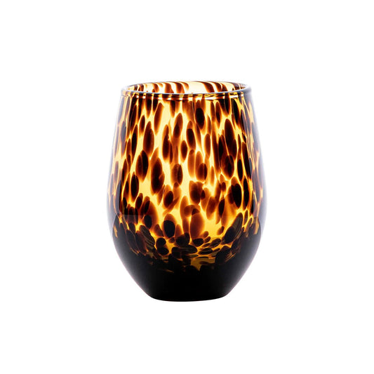 Puro Stemless Wine Glass - Tortoiseshell - Gaines Jewelers