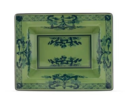 Rectangular Change Tray Malachite Oriente Italiano - Gaines Jewelers