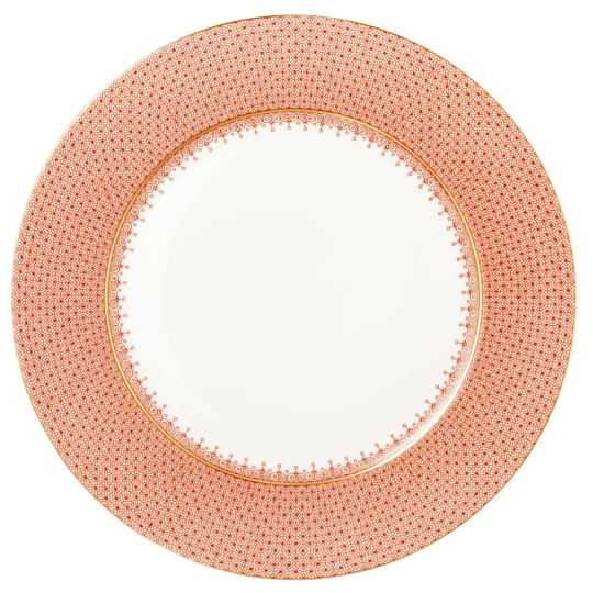 Red Lace Service Plate - Mottahedeh - Gaines Jewelers