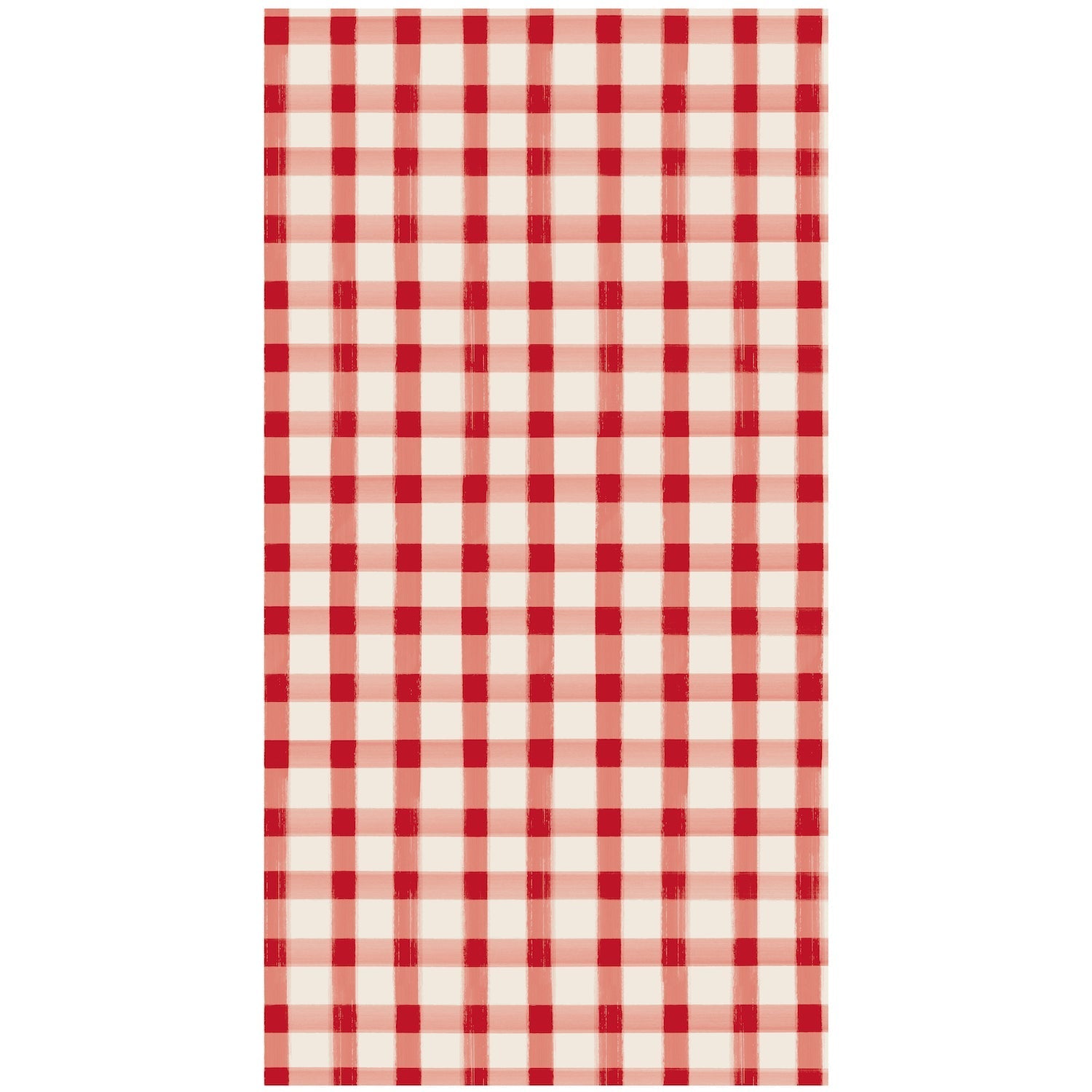Red Painted Check Guest Napkin S/16 - Gaines Jewelers