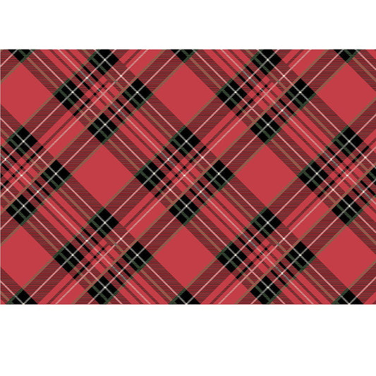 Red Plaid Placemat - Gaines Jewelers