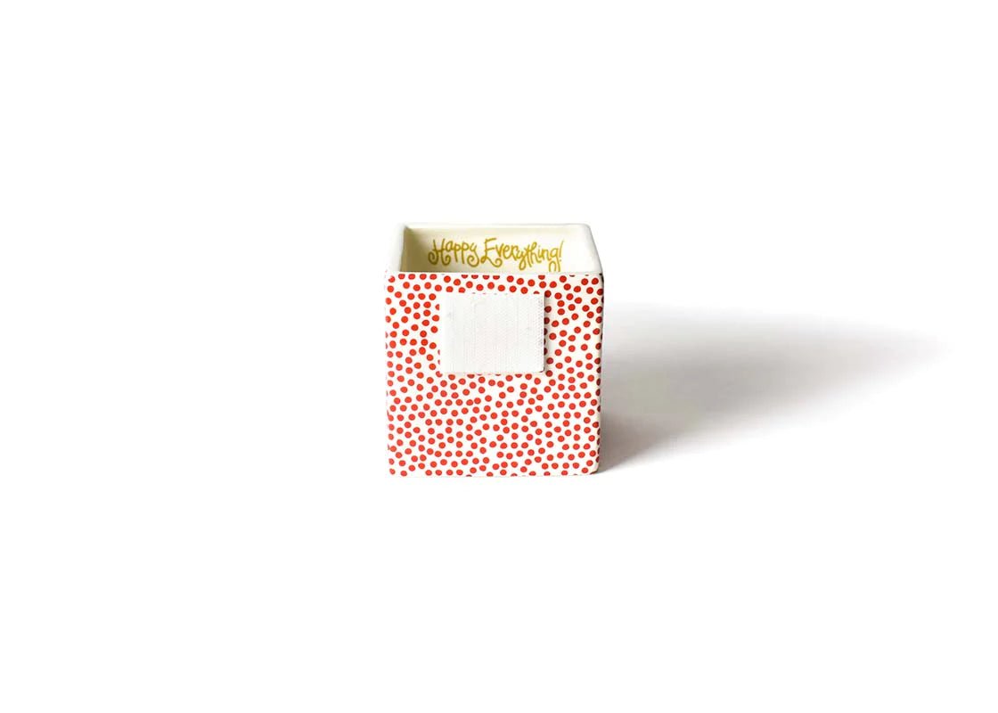 Red Small Dot Mini Nesting Cube Small - Gaines Jewelers