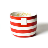 Red Stripe Mini Happy Everything! Bowl - Gaines Jewelers