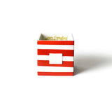 Red Stripe Mini Nesting Cube Medium - Gaines Jewelers