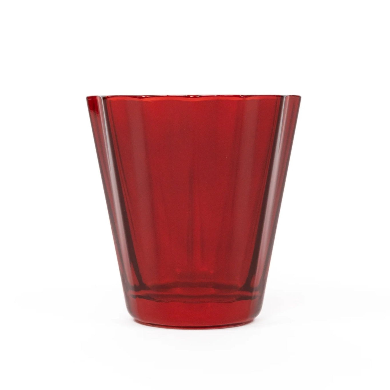 Red Sunday Low Ball - Estelle Colored Glass - Gaines Jewelers