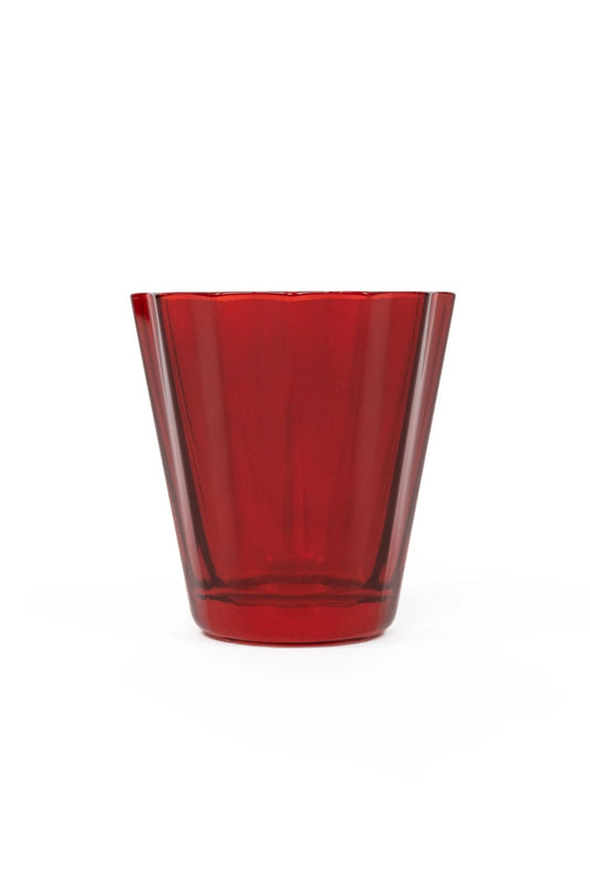 Red Sunday Low Ball - Estelle Colored Glass - Gaines Jewelers