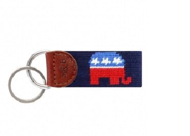 Republican Needlepoint Key Fob - Gaines Jewelers