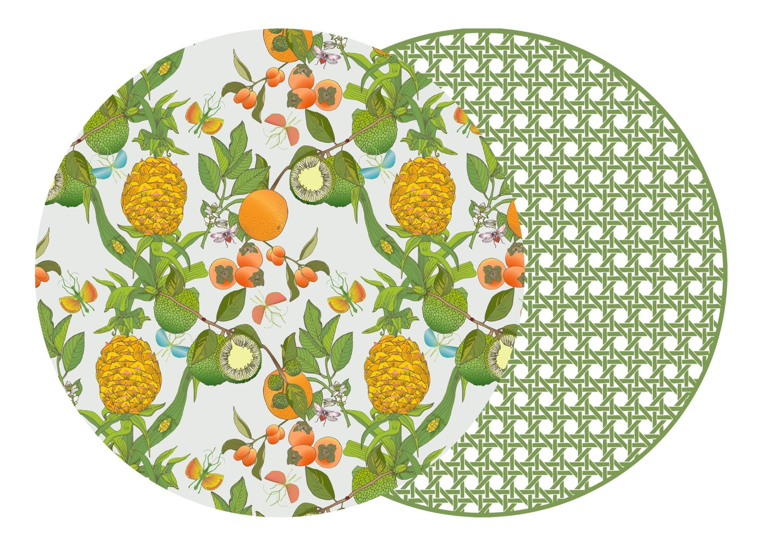 Reversible Round Wood Placemats - Gaines Jewelers