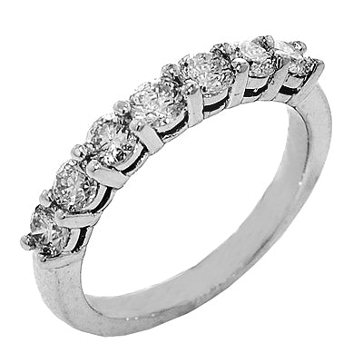 Ring-14K White Gold Diamond Anniversary Band - Gaines Jewelers