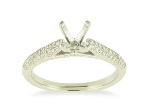 Ring- 14K White Gold Diamond Ring - Gaines Jewelers