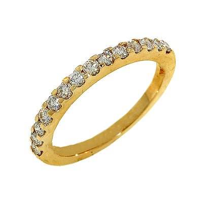 Ring- 14K Yellow Gold Diamond Wedding Band Ring - Gaines Jewelers