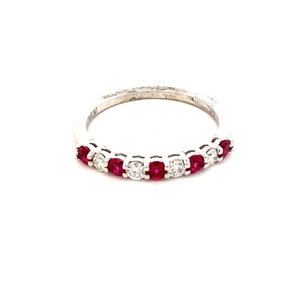 Ring- 14kt wg ruby - Gaines Jewelers