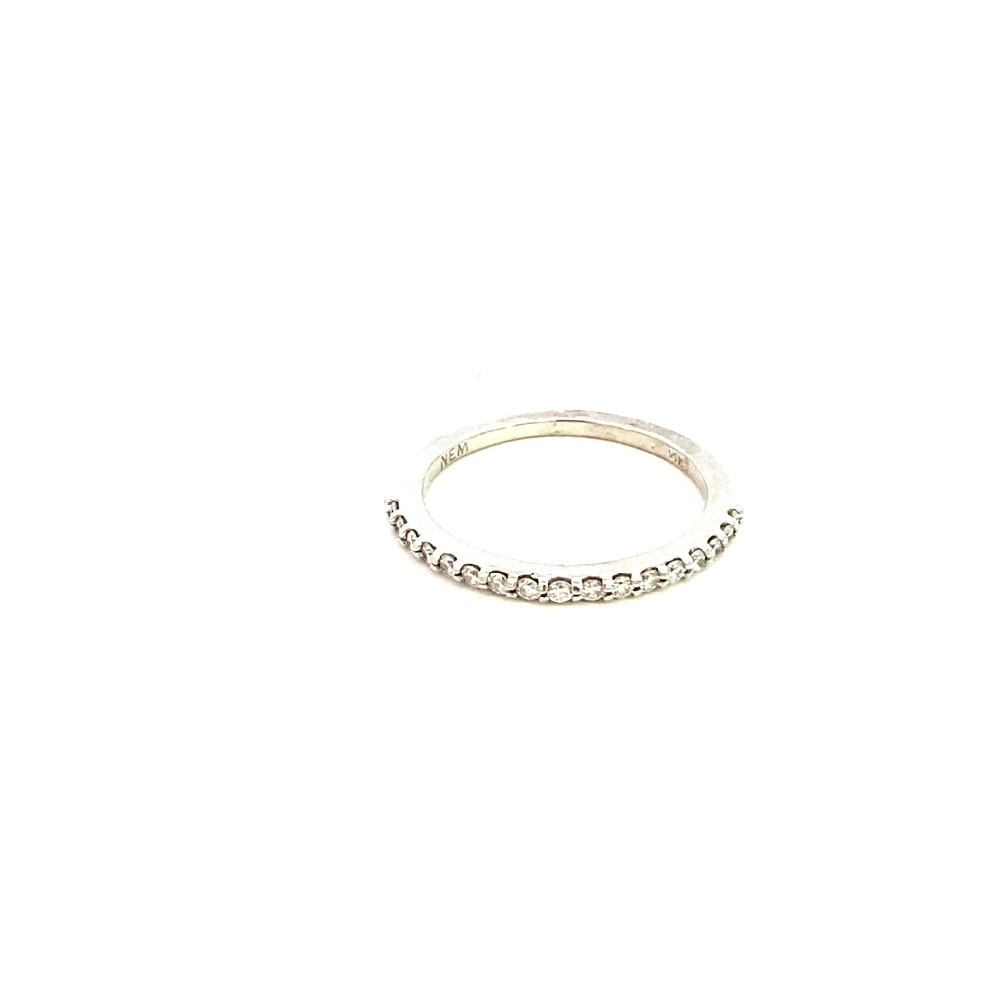 Ring- 14kt White Gold Diamond Band - Gaines Jewelers