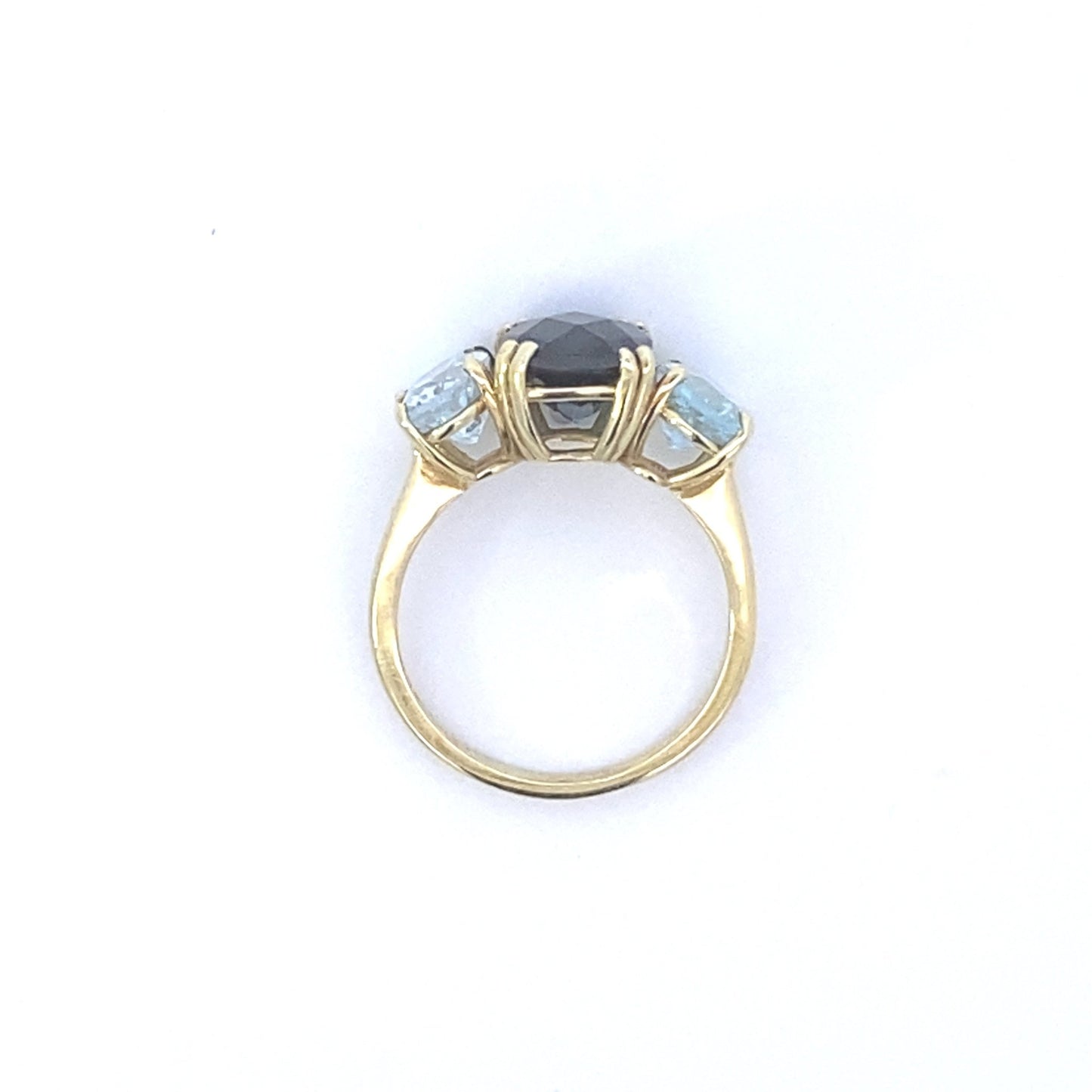 Ring 3 stone blue topaz - Gaines Jewelers