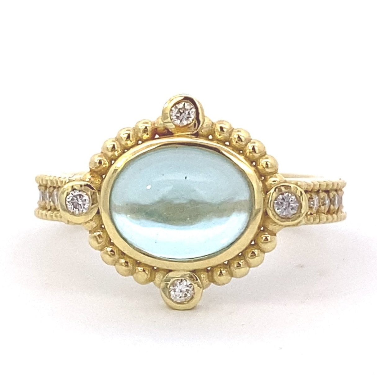 Ring- Apatite cabochon Ring - Gaines Jewelers