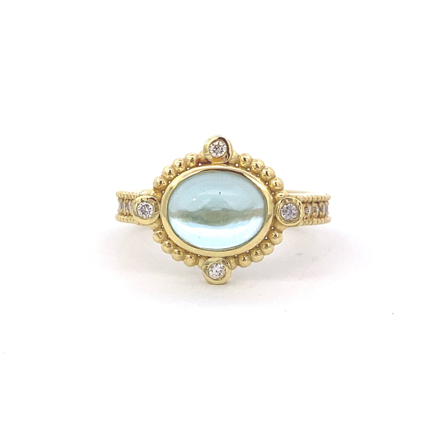 Ring- Apatite cabochon Ring - Gaines Jewelers