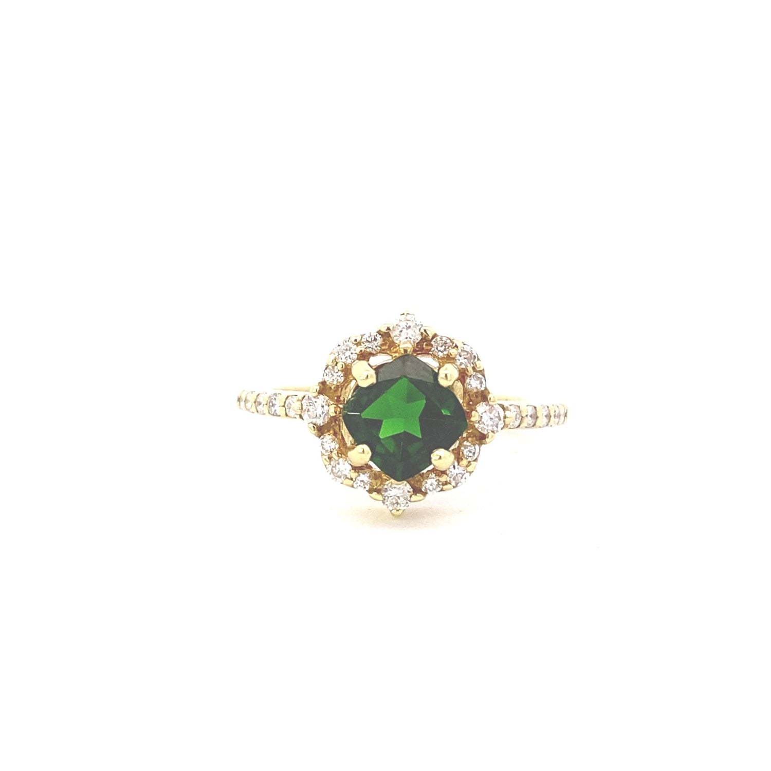 Ring chrom diopside diamond ring - Gaines Jewelers