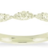 Ring diamond anniversary 13=.31ct 14kt white gold - Gaines Jewelers