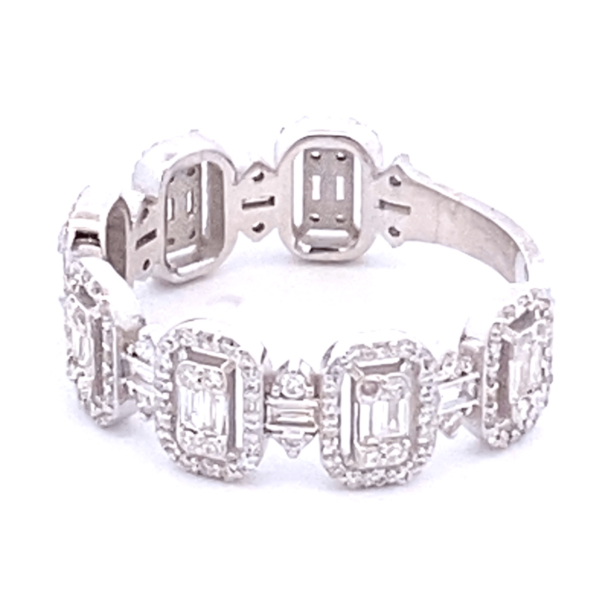 Ring diamond band 7 sections wide - Gaines Jewelers