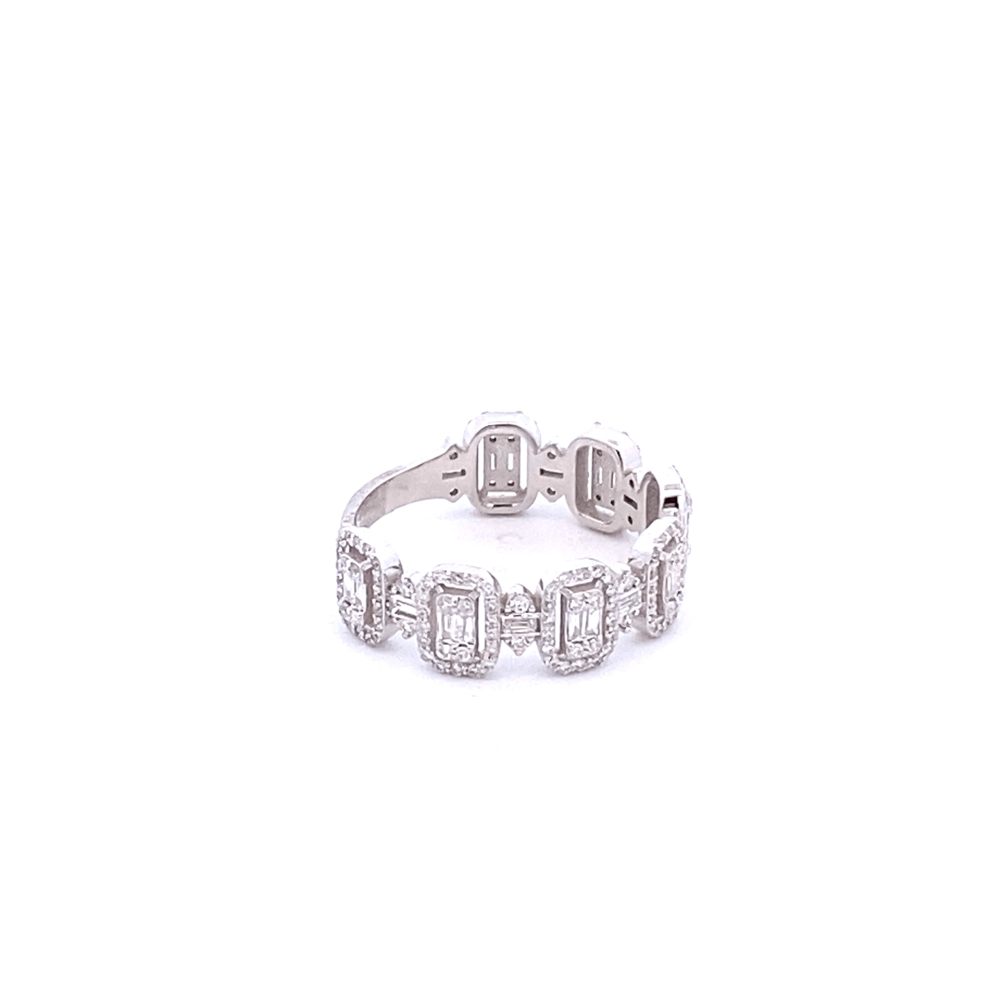 Ring diamond band 7 sections wide - Gaines Jewelers